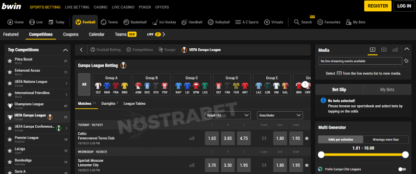 bwin europa league