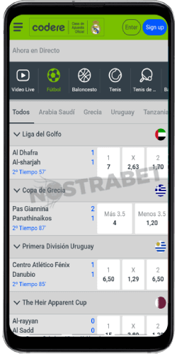 codere android app live betting