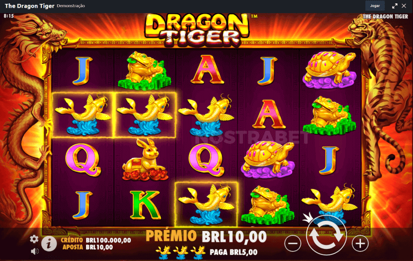 Jogabilidade do jogo ca?a-níqueis Dragon Tiger Betano