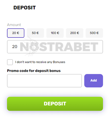 Octocasino Bonus Code Field