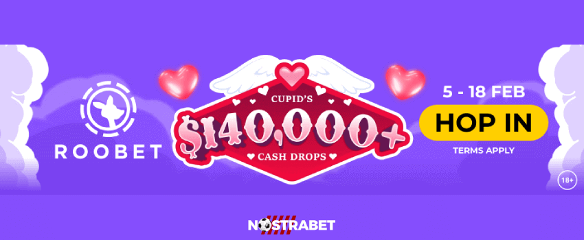 Roobet Cupid's Cash Drops Raffle